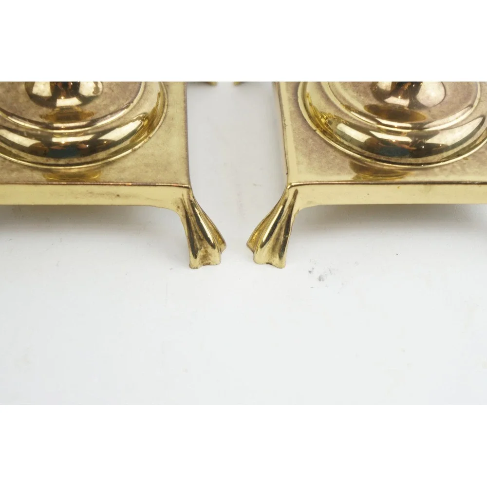 Vintage Brass Candlestick 2pc Set 5 1/2